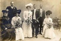 Wedding of Emma Evans & Morley John Goddard - Charles and Eliza Evans
are probably the couple on the left